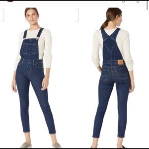 Levi’s Stretch Skinny Overalls in Skinny Dip